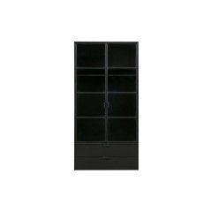 WARDROBE BLACK SMOKED GLASS DOOR 